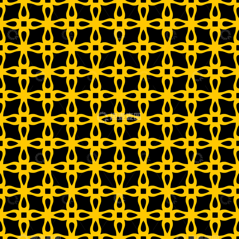 源文件下载【趣麦麦图】黄黑几何花纹背景图130