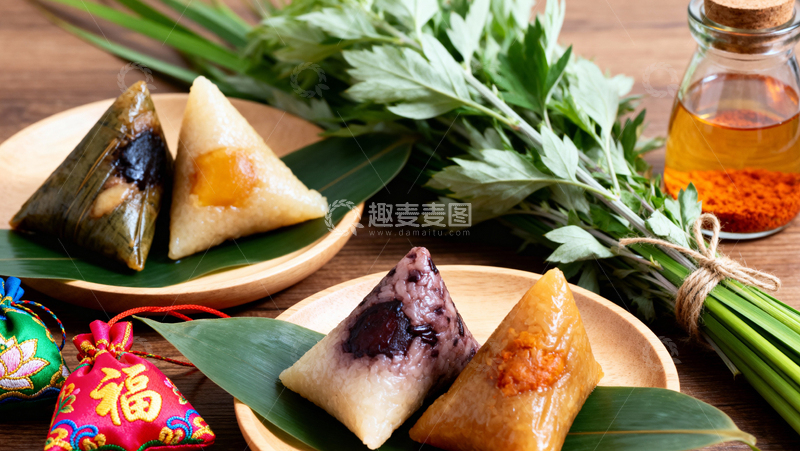 高清大图下载【趣麦麦图】端午节粽子背景049
