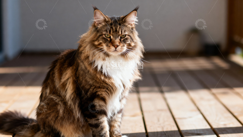 高清大图下载【趣麦麦图】可爱缅因猫012