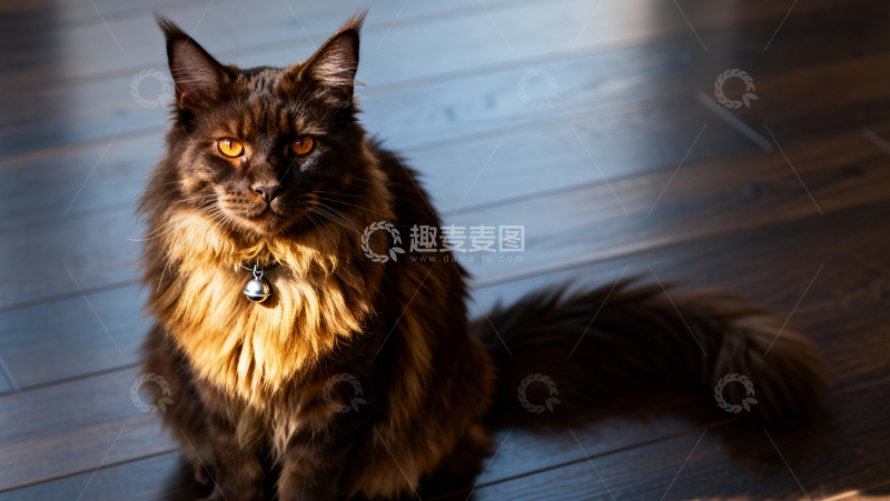 高清大图下载【趣麦麦图】可爱缅因猫014