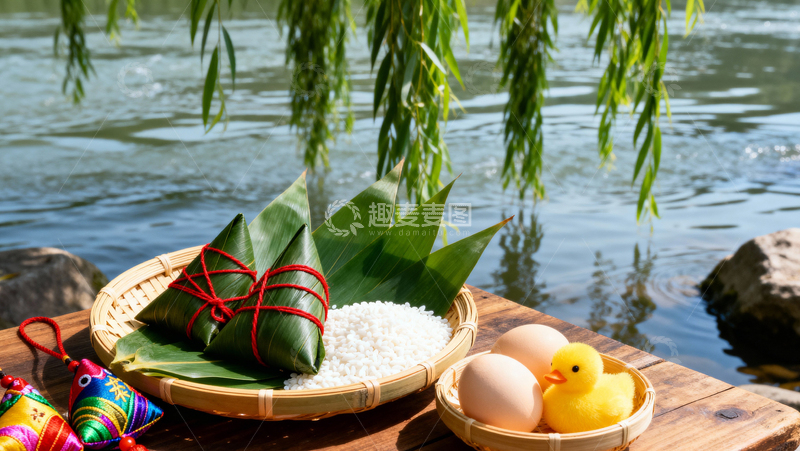 高清大图下载【趣麦麦图】端午节粽子背景051