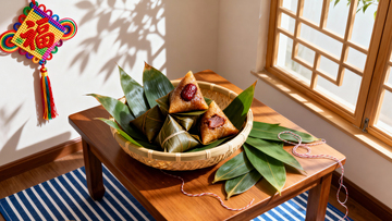 端午节粽子背景064