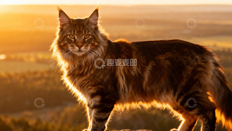 高清大图下载【趣麦麦图】可爱缅因猫026