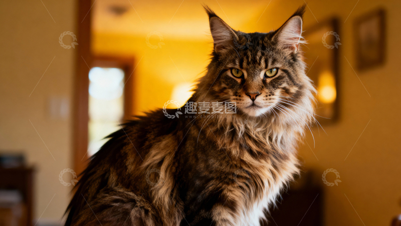 高清大图下载【趣麦麦图】可爱缅因猫015