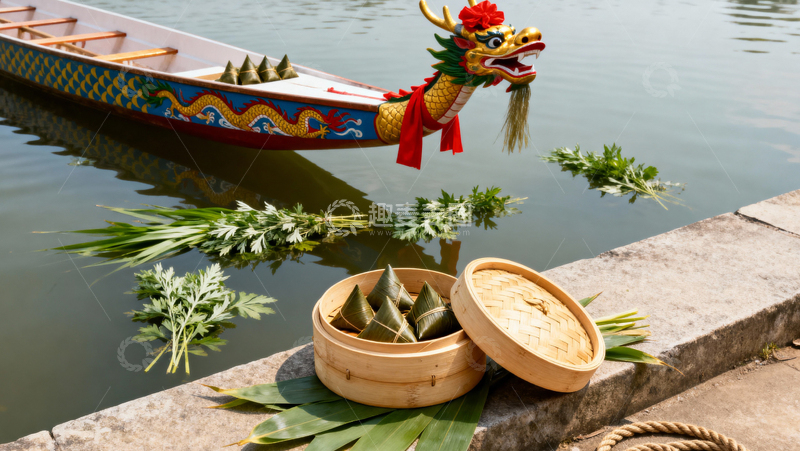 高清大图下载【趣麦麦图】端午节粽子背景065