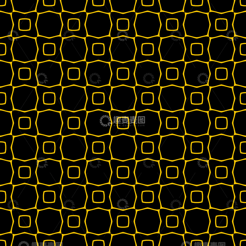 源文件下载【趣麦麦图】黄黑几何花纹背景图147