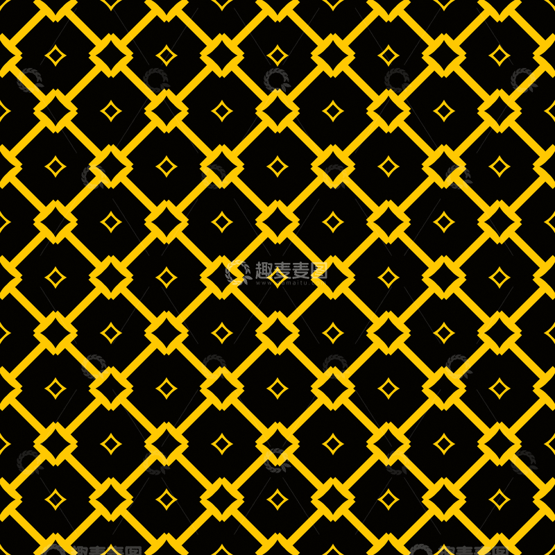 源文件下载【趣麦麦图】黄黑几何花纹背景图145
