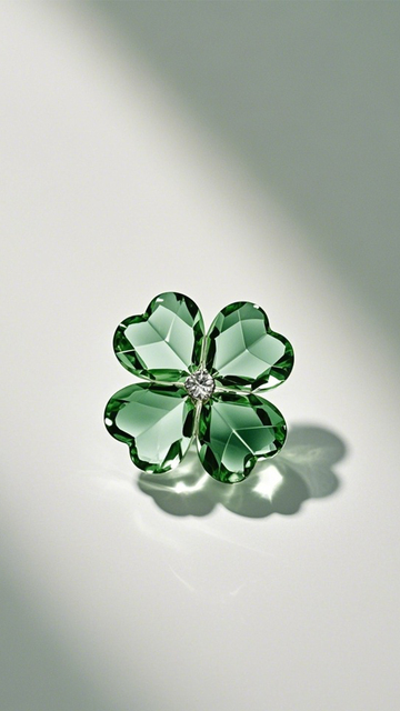 绿晶四叶清新质感