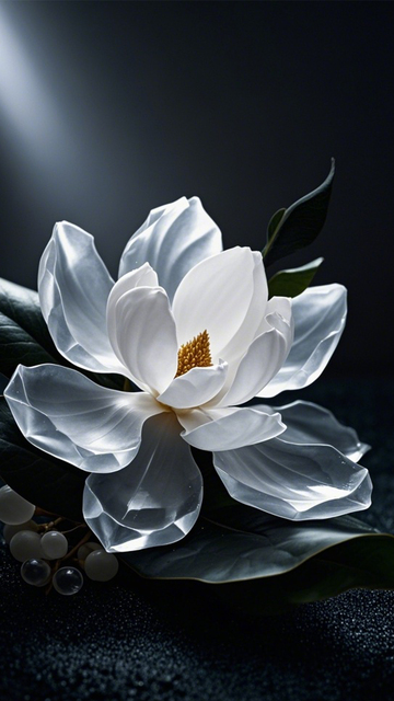 白木兰水晶瓶质感1