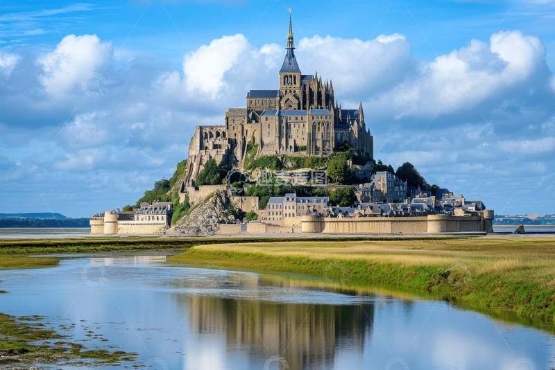 高清大图下载【趣麦麦图】圣米歇尔山城堡摄影