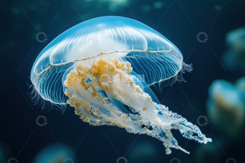 高清大图下载【趣麦麦图】大海里的一只水母
