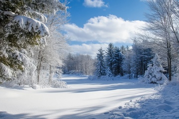 冬季森林自然雪景