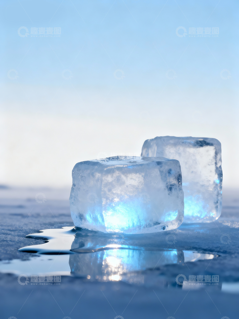 源文件下载【趣麦麦图】地面上的一块冰块4