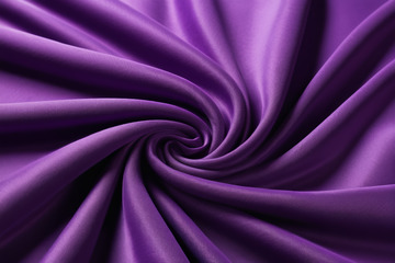 紫色丝绸织物特写