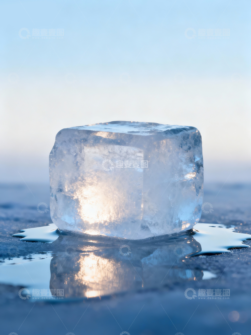 源文件下载【趣麦麦图】地面上的一块冰块3