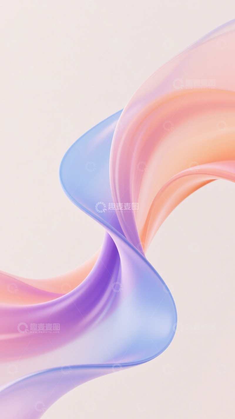 高清大图下载【趣麦麦图】粉紫流体温柔质感2