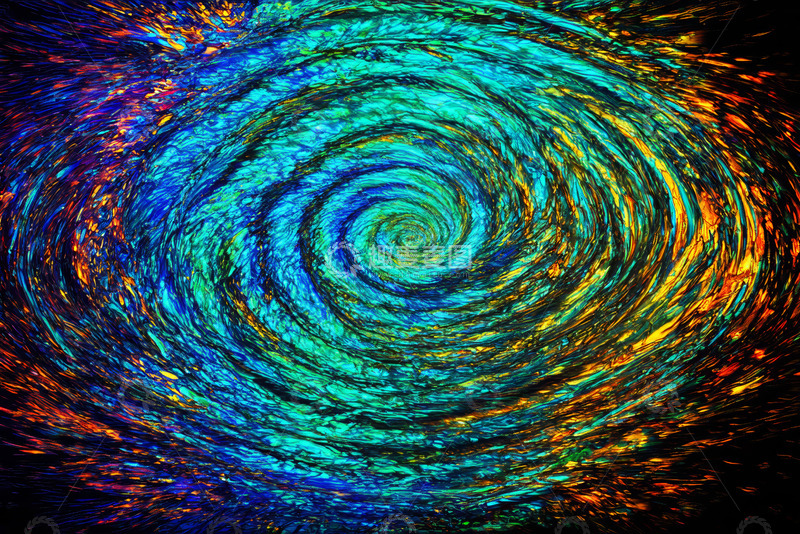 高清大图下载【趣麦麦图】彩色抽象旋涡背景素材