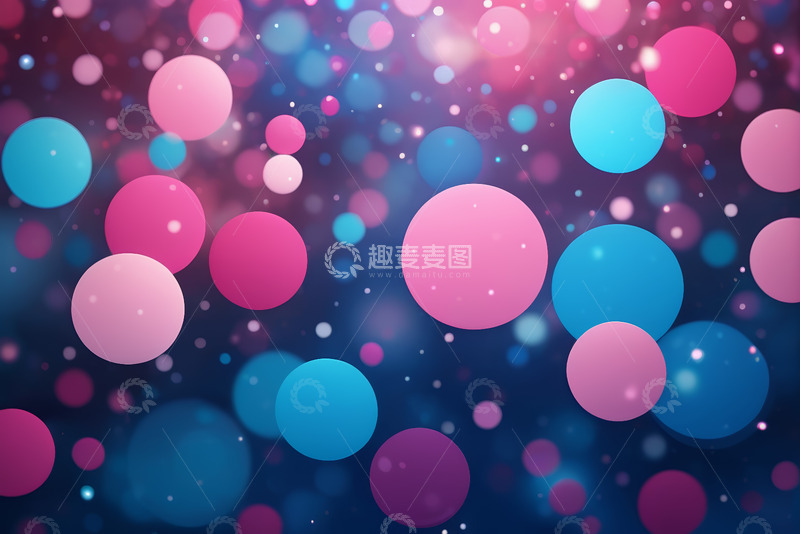 高清大图下载【趣麦麦图】彩色光斑背景素材