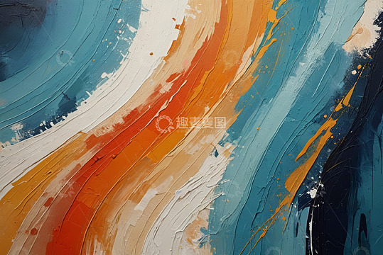 多彩油画笔触纹理艺术背景