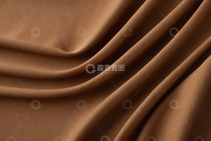 高清大图下载【趣麦麦图】棕色织物纹理特写
