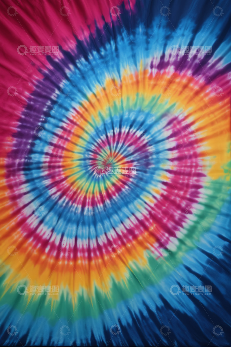 高清大图下载【趣麦麦图】彩色扎染图案纹理