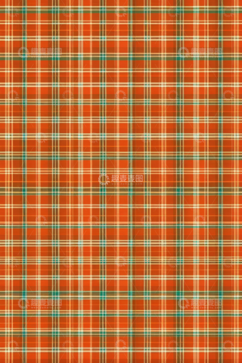 高清大图下载【趣麦麦图】橙色格子纹理背景图案