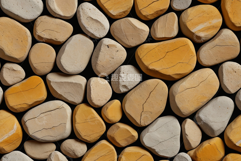 高清大图下载【趣麦麦图】多彩鹅卵石排列纹理素材