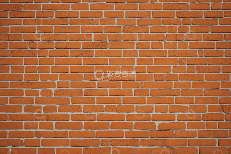 高清大图下载【趣麦麦图】红色砖墙纹理素材