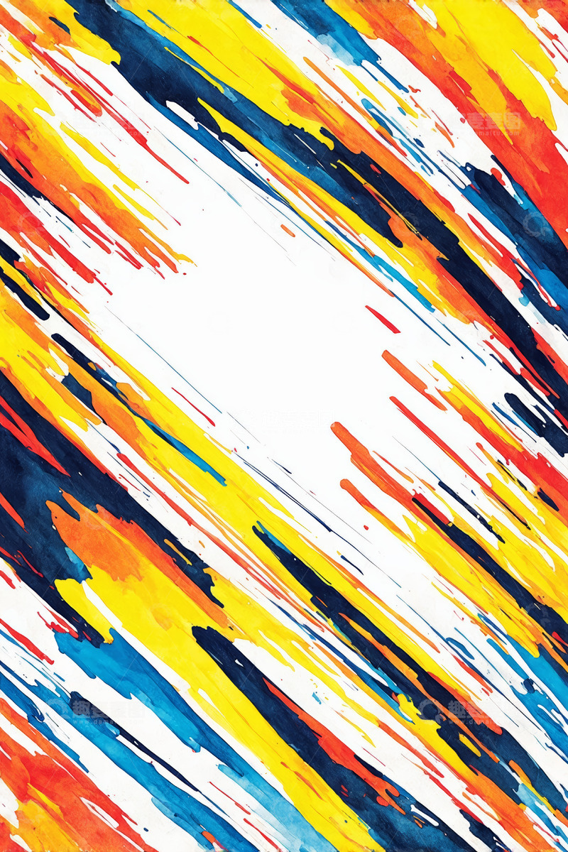 高清大图下载【趣麦麦图】多彩笔触抽象背景素材