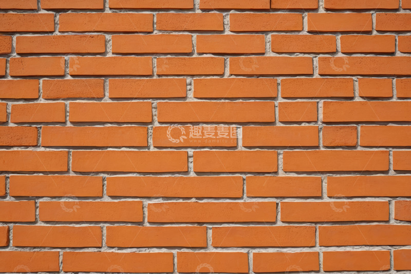 高清大图下载【趣麦麦图】红色砖墙纹理素材