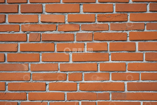 红色砖墙纹理特写