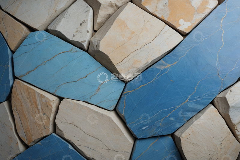 高清大图下载【趣麦麦图】彩色石块拼接纹理图案