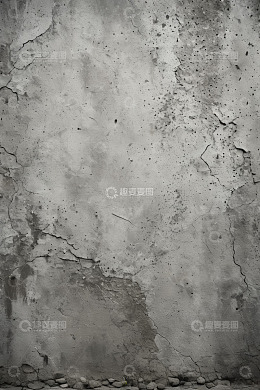 灰色裂纹斑驳水泥墙面素材
