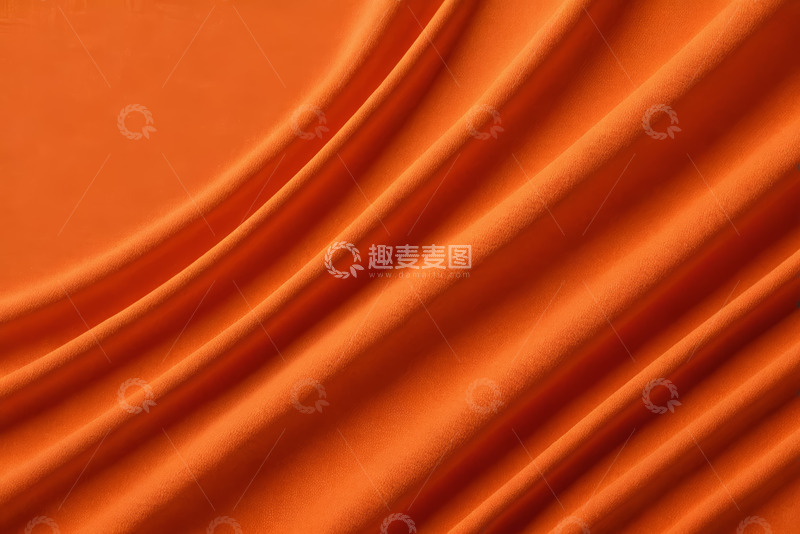 高清大图下载【趣麦麦图】橙色织物纹理素材