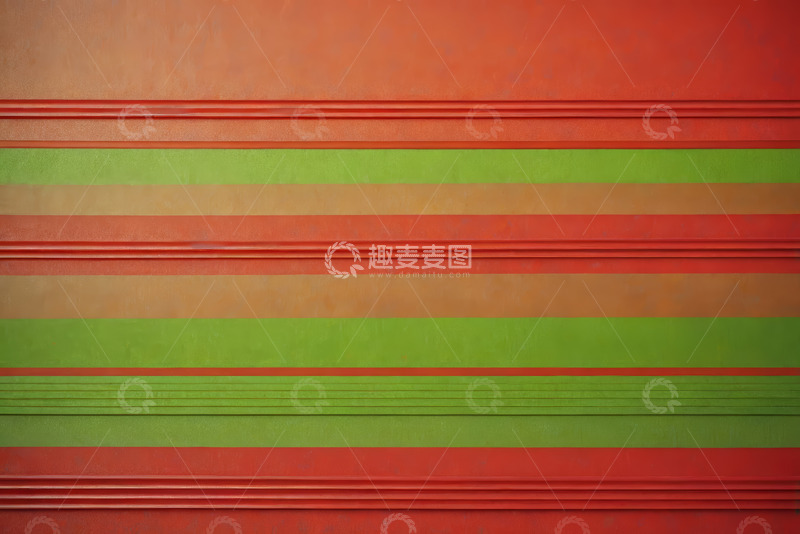 高清大图下载【趣麦麦图】红绿条纹背景纹理