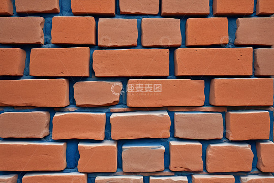 红砖墙面纹理特写
