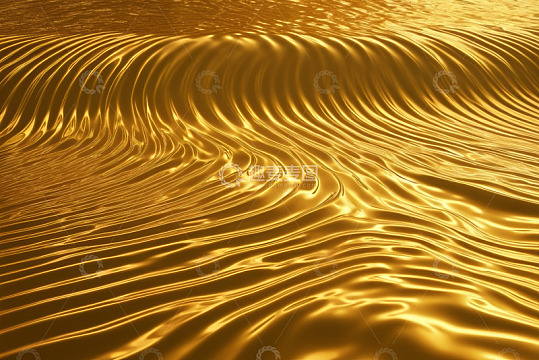 金色液体纹理背景素材