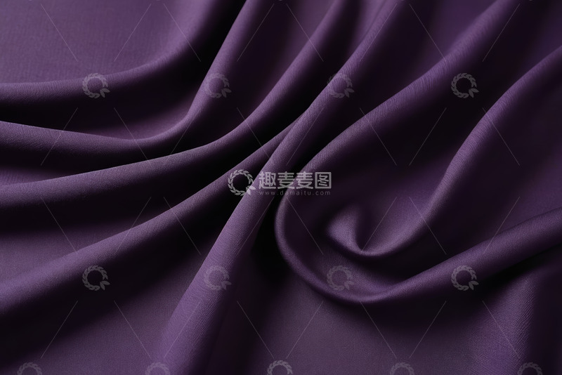 高清大图下载【趣麦麦图】紫色织物纹理特写