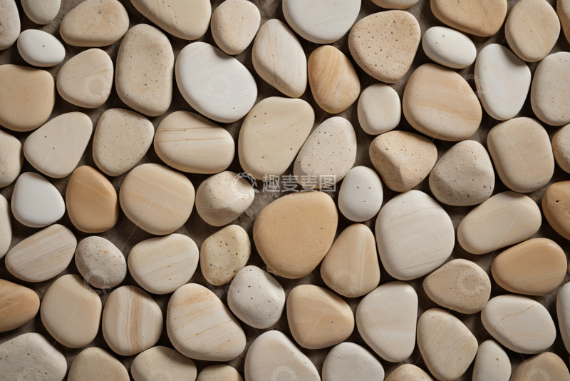 高清大图下载【趣麦麦图】米色鹅卵石纹理特写