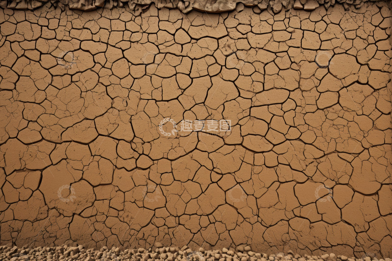 高清大图下载【趣麦麦图】干裂的土地纹理特写