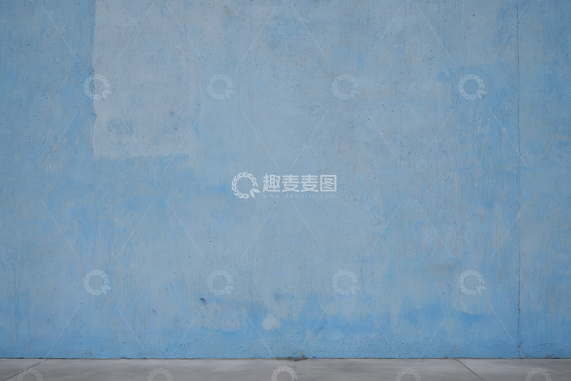 高清大图下载【趣麦麦图】蓝色墙面背景素材