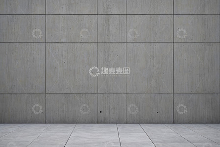 混凝土墙面与地面空间