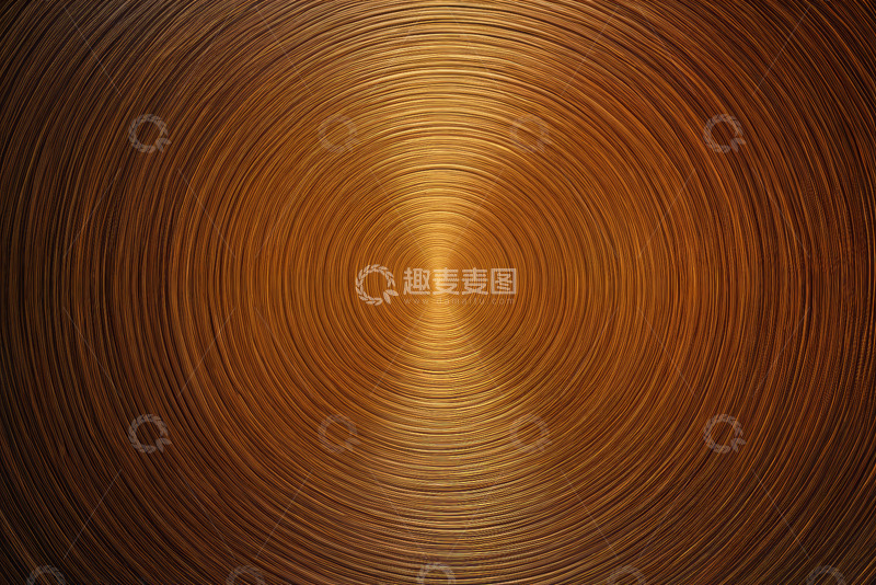 高清大图下载【趣麦麦图】金色抽象同心圆背景素材