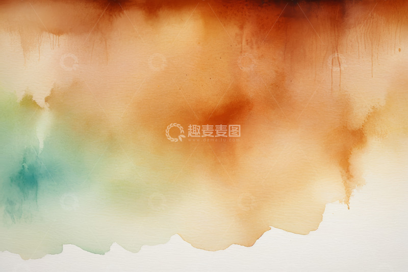 高清大图下载【趣麦麦图】彩色水彩晕染艺术背景