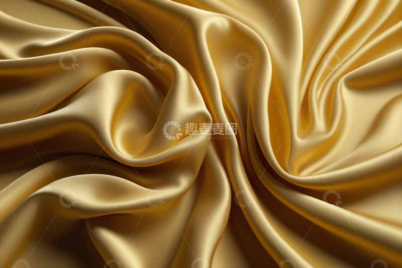 高清大图下载【趣麦麦图】金色丝绸织物纹理素材