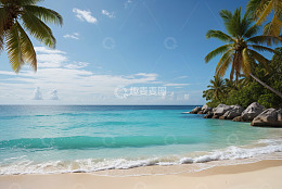 热带海滩海洋风光