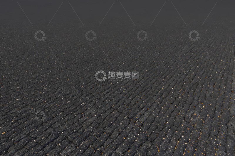高清大图下载【趣麦麦图】黑色砖石路面纹理