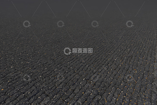 黑色砖石路面纹理
