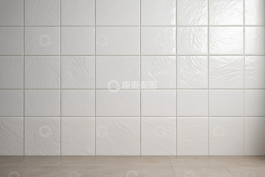 白色瓷砖墙面与地面素材