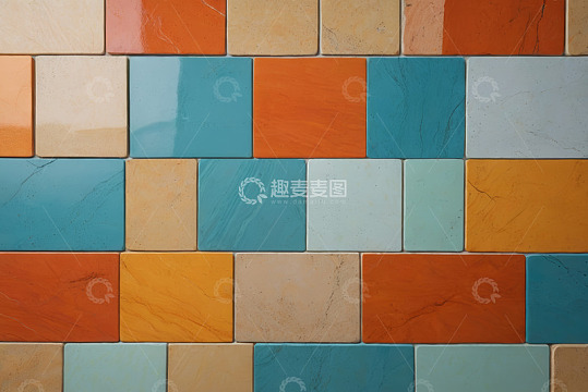 多彩瓷砖墙面素材